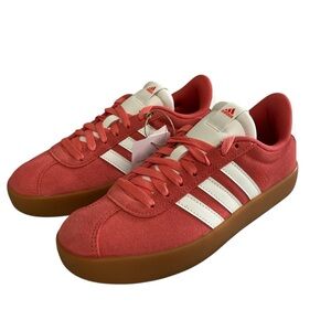 Adidas VL Court 3.0 Coral Sneakers with White Accents